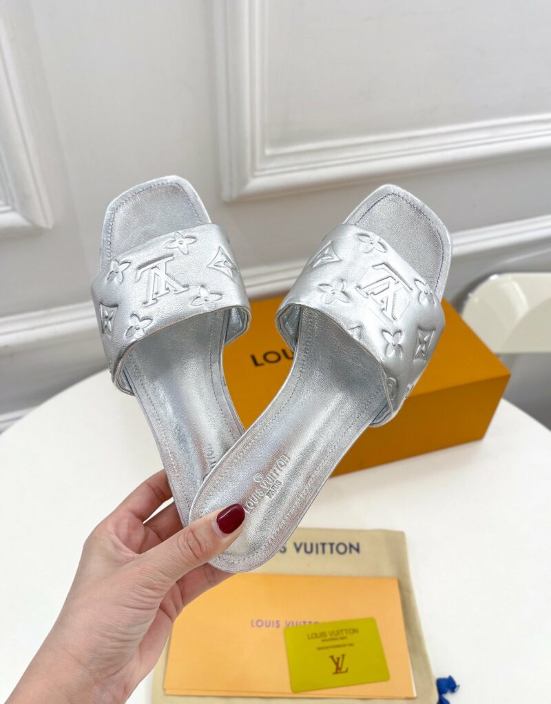 Louis Vuitton Women's Revival Flat Mule Sliver For Women LV 1A9QJG