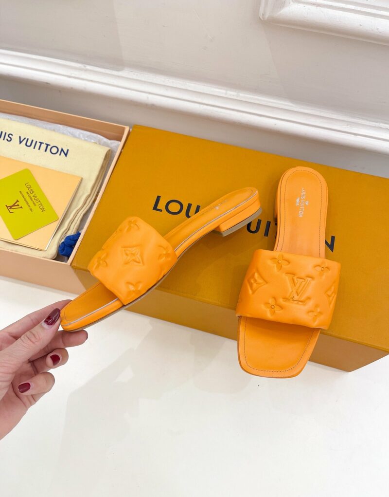 Louis Vuitton Women's Revival Flat Mule Orange For Women LV