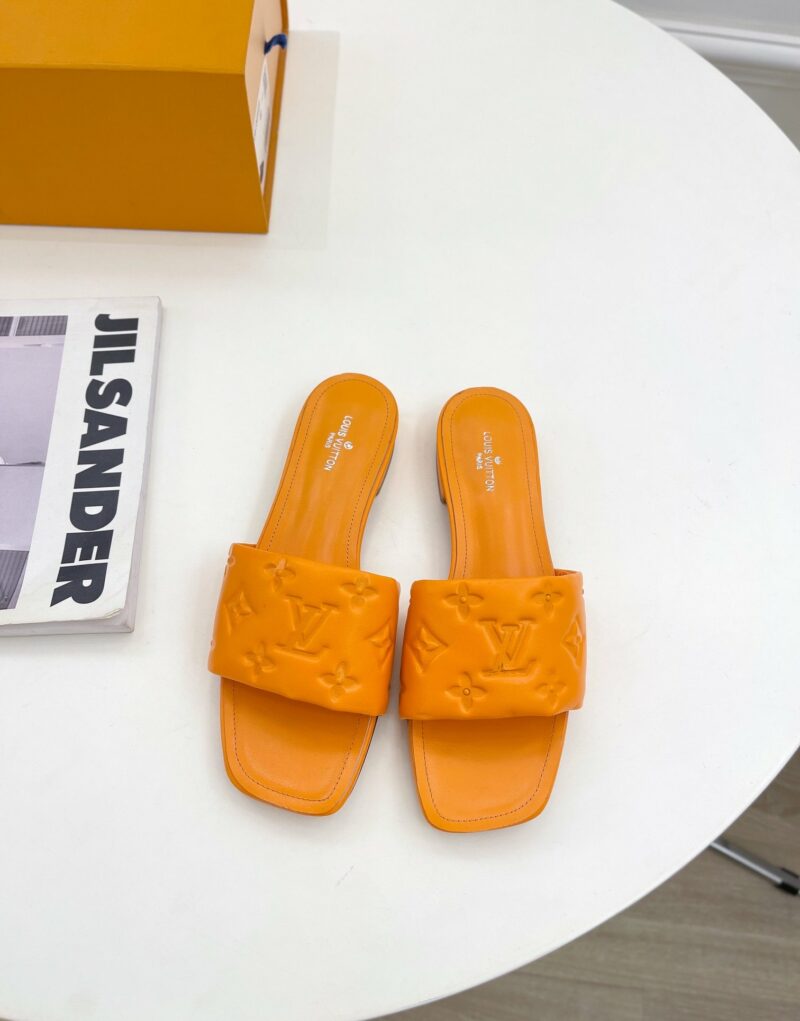 Louis Vuitton Women's Revival Flat Mule Orange For Women LV