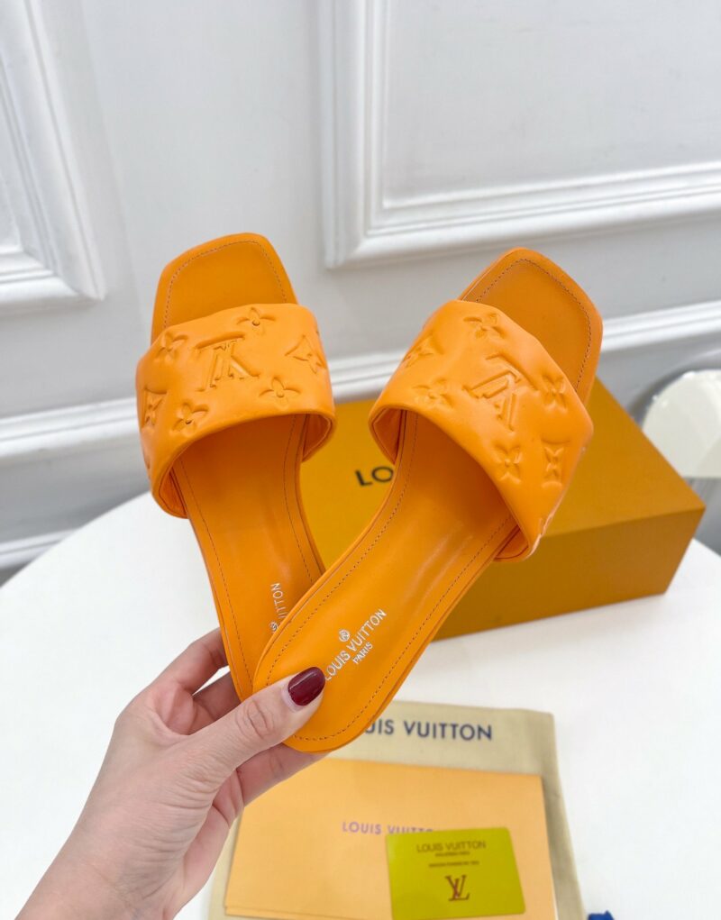 Louis Vuitton Women's Revival Flat Mule Orange For Women LV