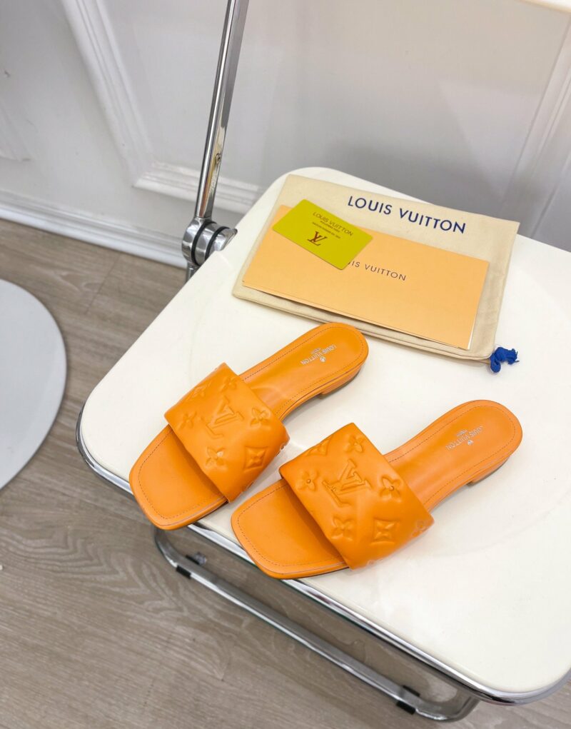 Louis Vuitton Women's Revival Flat Mule Orange For Women LV