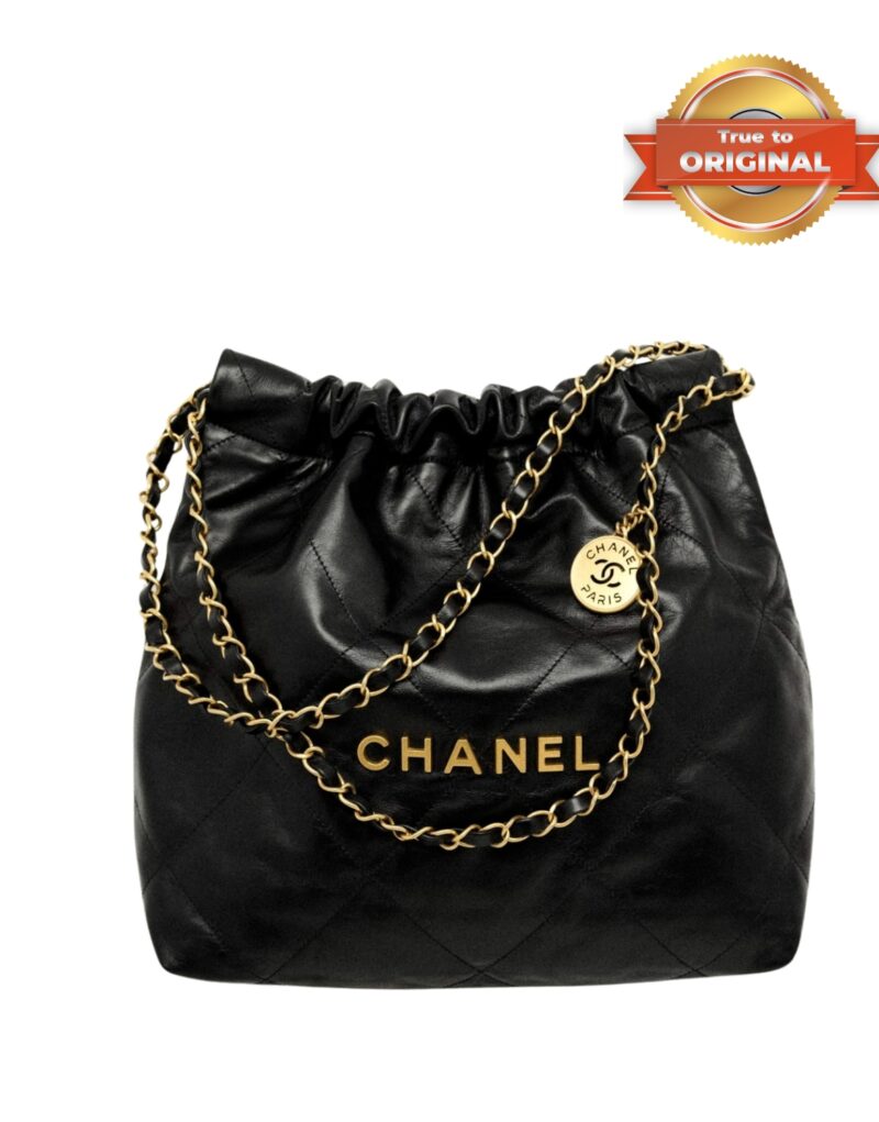 [True-to-ORIGINAL] Chanel 22 Small Handbag Black For Women 37cm/14.4in AS3260 B08037 94305