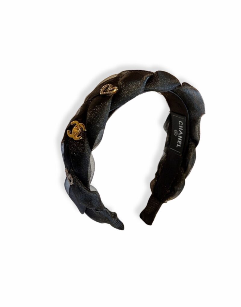 Chanel Hairband CC Logo Black For Women