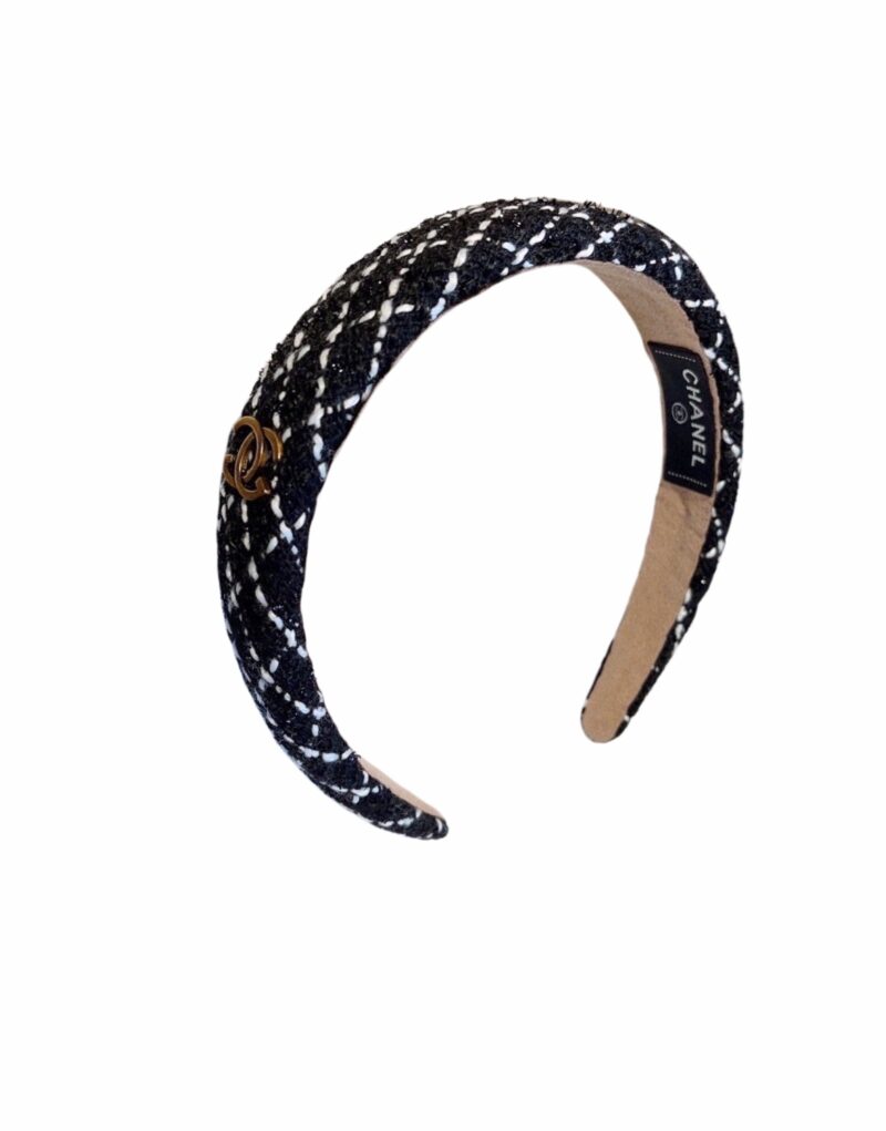 Chanel Hairband CC Logo Black For Women