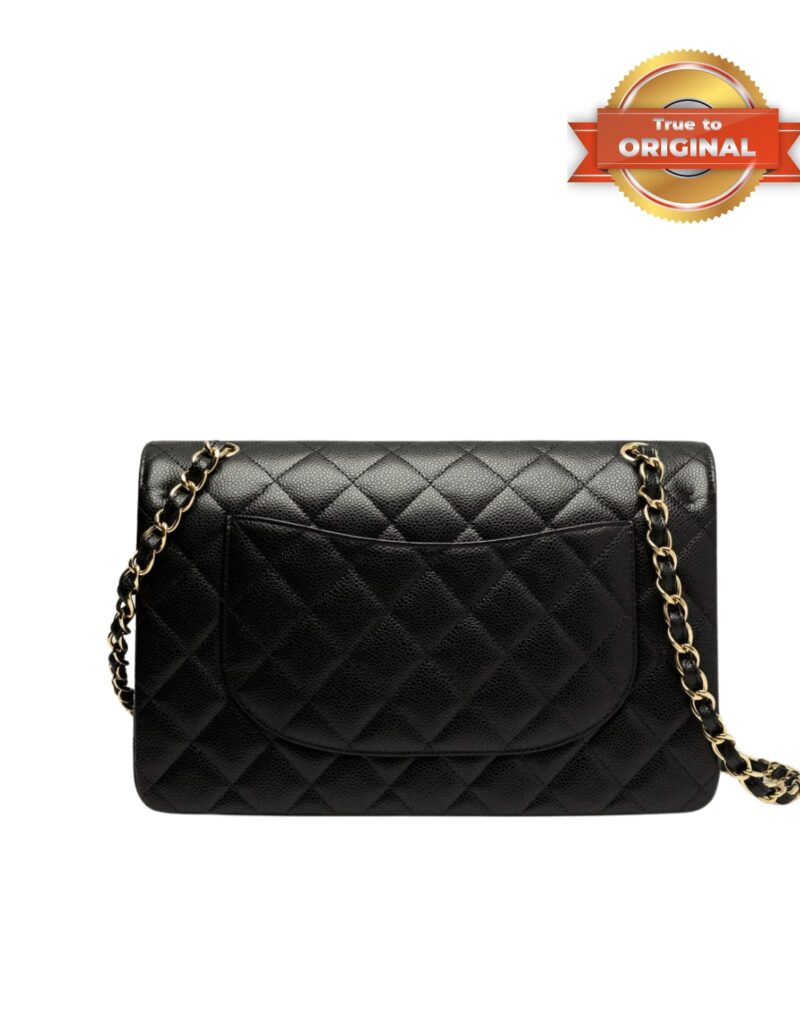 [True-to-ORIGINAL] Chanel Large Classic Handbag Black For Women 30cm/11.7in A58600 Y01864 C3906