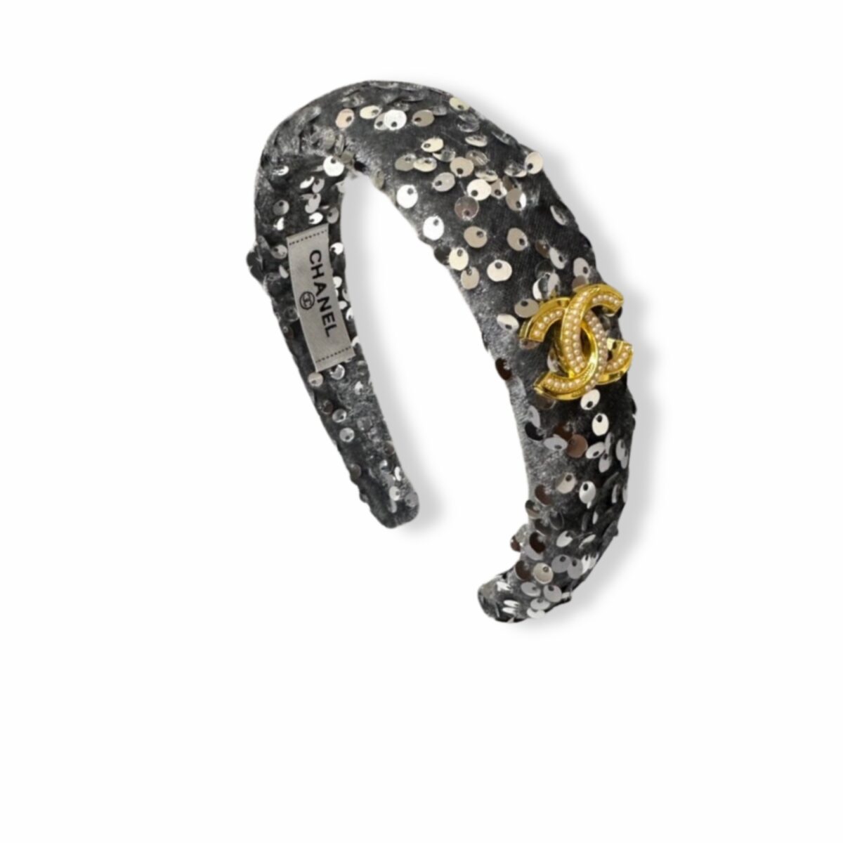 Chanel Sequin Hairband CC Logo