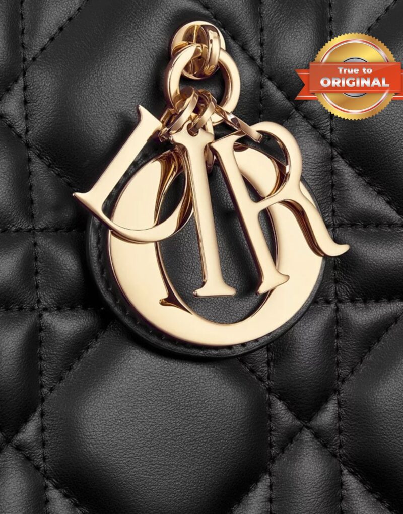 [True-to-ORIGINAL] Christian Dior Medium Dior Book Tote Black For Women 36.5cm/14.4in M1324OWHP_M900