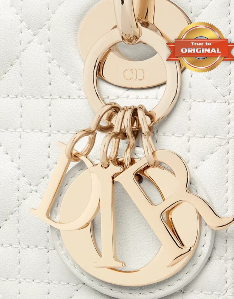[True-to-ORIGINAL] Christian Dior Mini Lady Dior Bag Latte For Women 17cm/6.5in M0505ONGE_M030