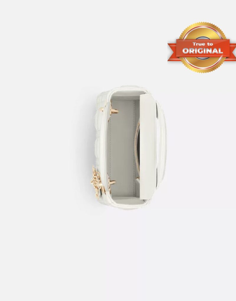 [True-to-ORIGINAL] Christian Dior Mini Lady Dior Bag Latte For Women 17cm/6.5in M0505ONGE_M030