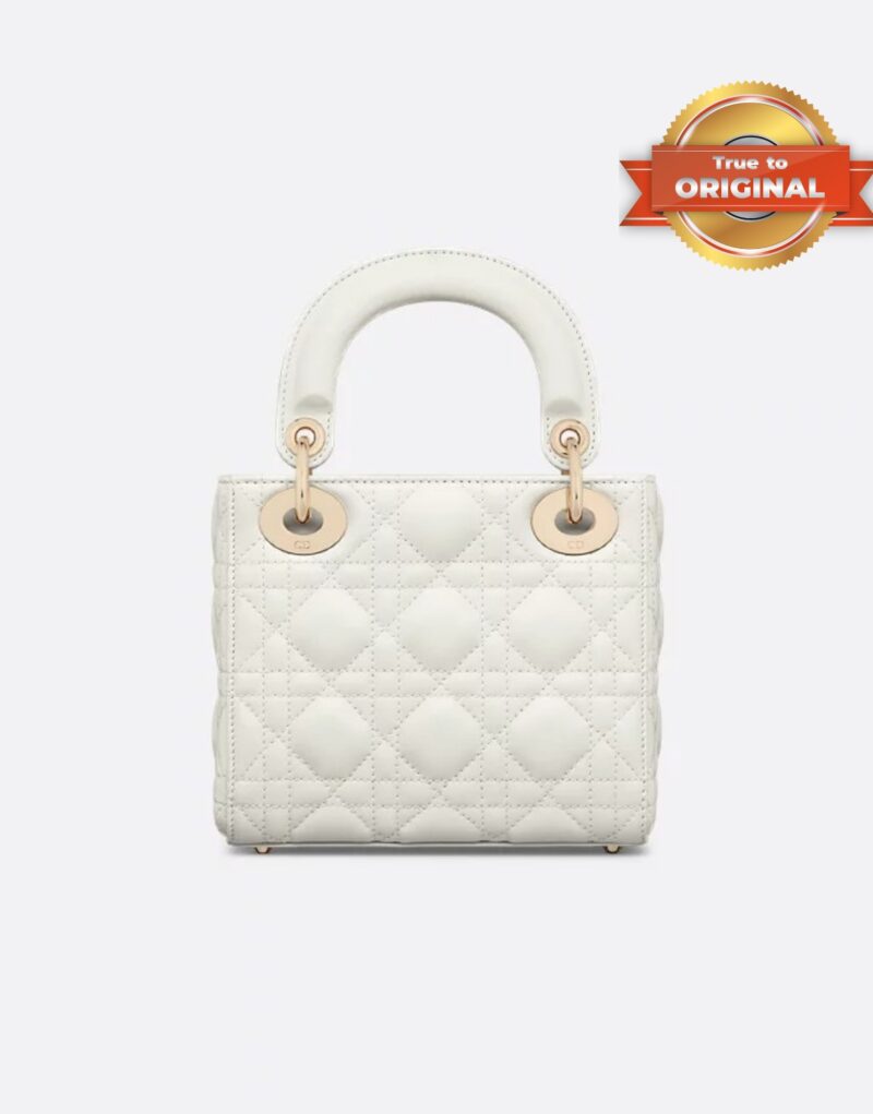 [True-to-ORIGINAL] Christian Dior Mini Lady Dior Bag Latte For Women 17cm/6.5in M0505ONGE_M030
