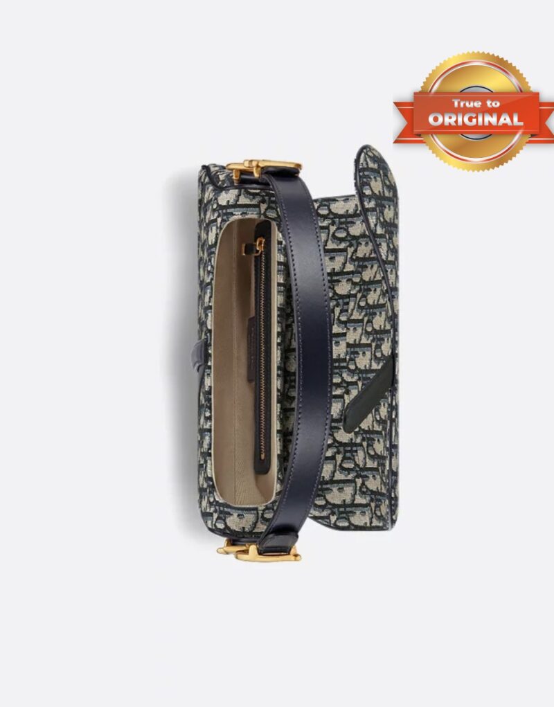 [True-to-ORIGINAL] Christian Dior Saddle Bag With Strap Blue For Women 25.5cm/10in M0455CTZQ_M928
