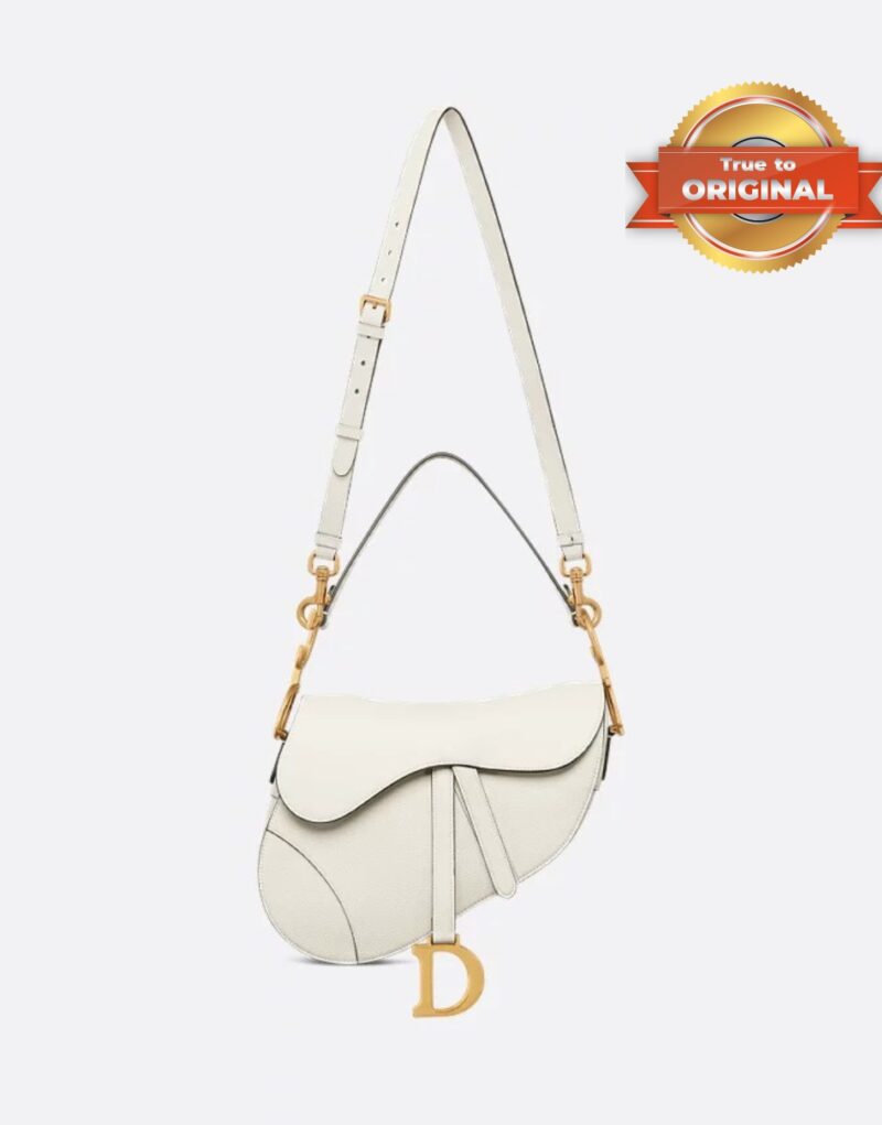 [True-to-ORIGINAL] Christian Dior Saddle Bag With Strap Latte For Women 25.5cm/10in M0455CBAA_M030
