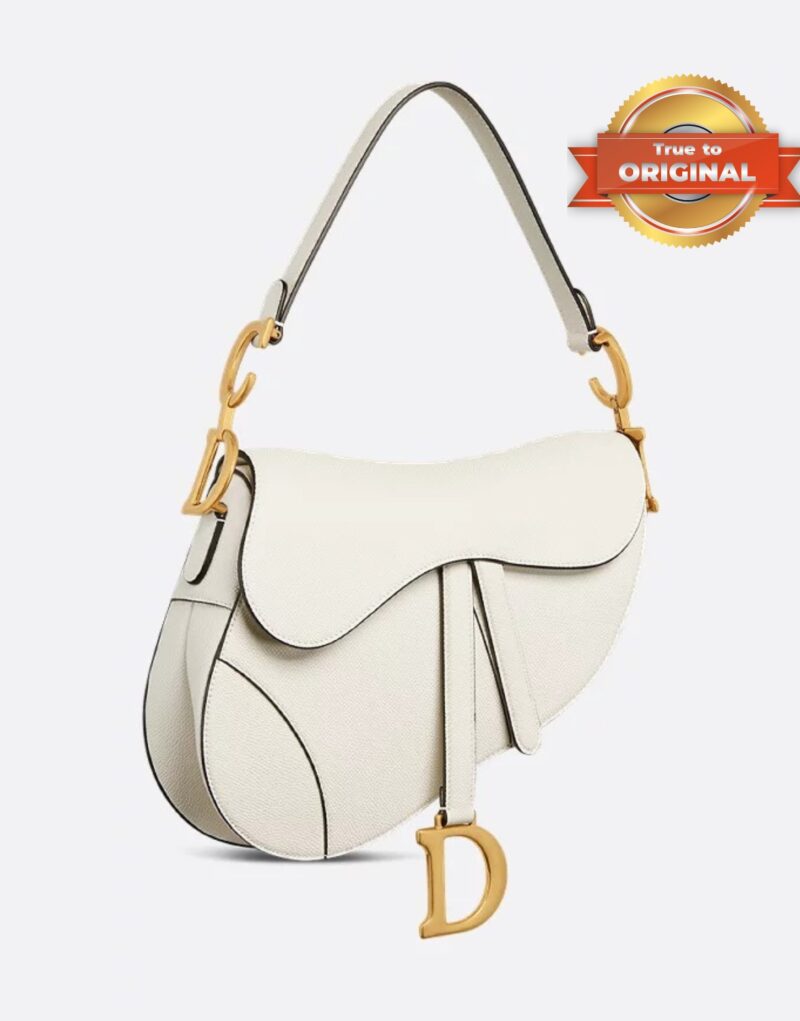[True-to-ORIGINAL] Christian Dior Saddle Bag With Strap Latte For Women 25.5cm/10in M0455CBAA_M030