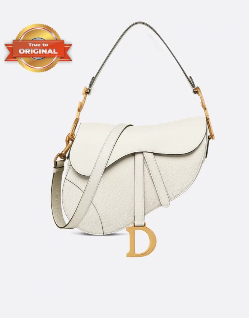 [True-to-ORIGINAL] Christian Dior Saddle Bag With Strap Latte For Women 25.5cm/10in M0455CBAA_M030