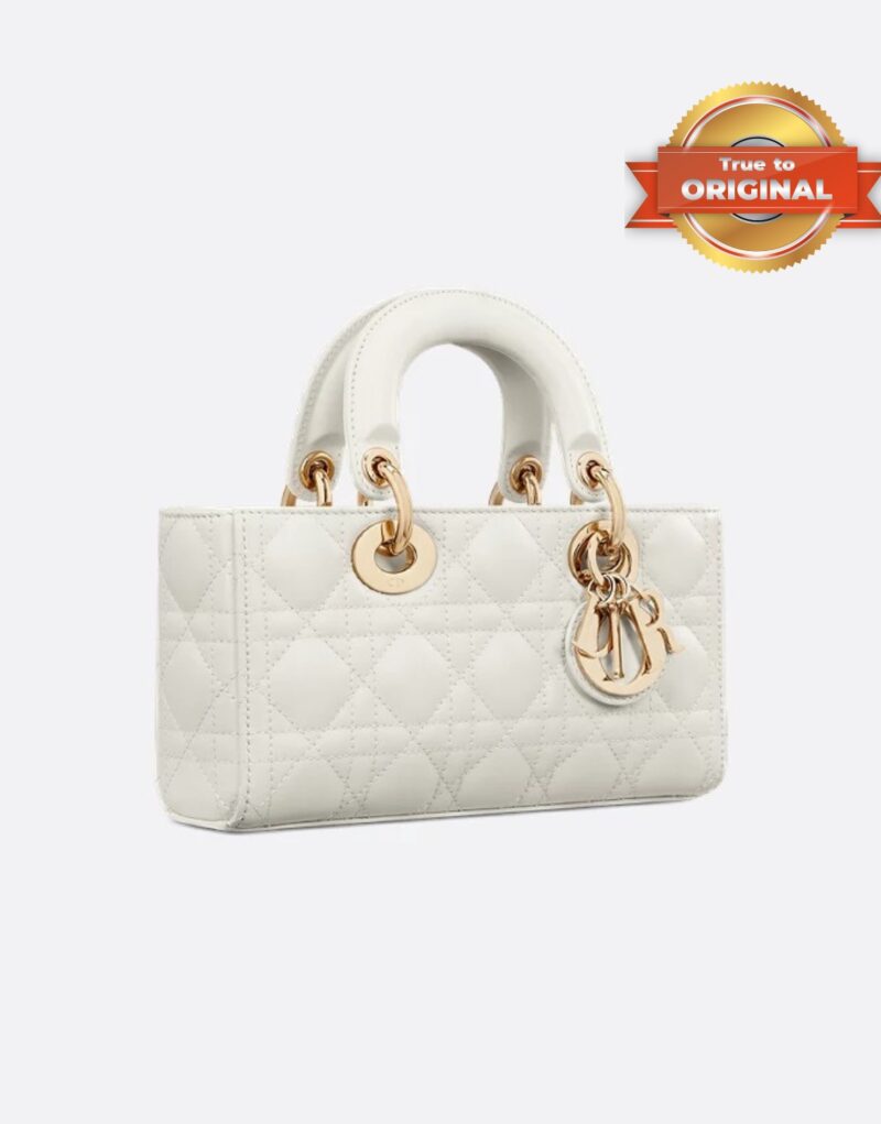 [True-to-ORIGINAL] Christian Dior Small Lady D-Joy Bag Latte For Women 22cm/8.7in M0613ONGE_M030
