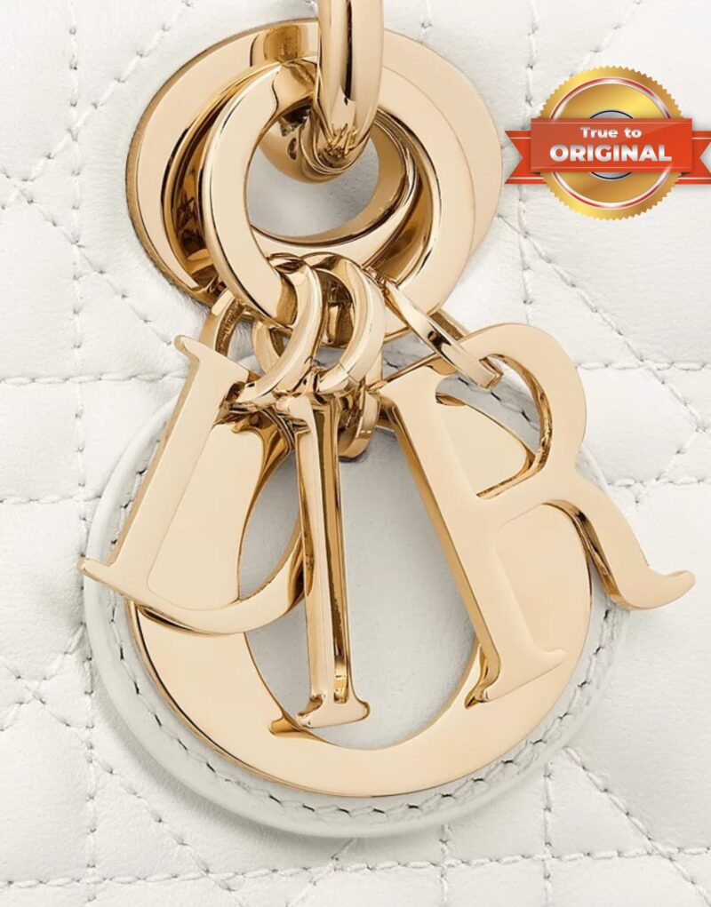 [True-to-ORIGINAL] Christian Dior Small Lady D-Joy Bag Latte For Women 22cm/8.7in M0613ONGE_M030