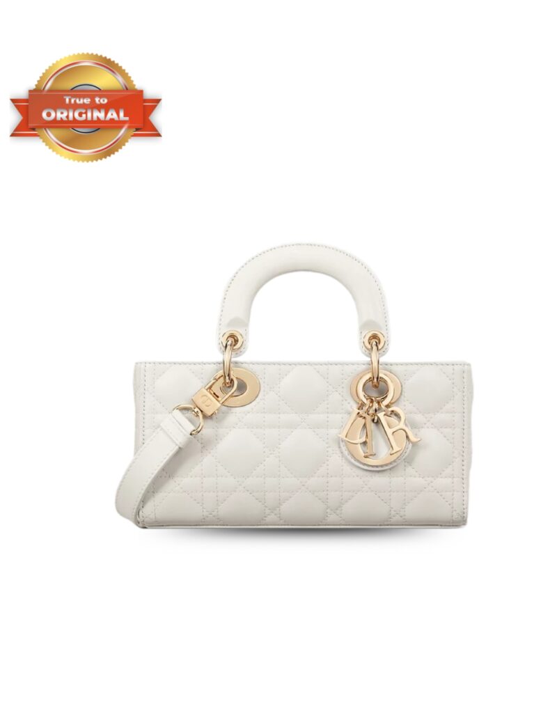 [True-to-ORIGINAL] Christian Dior Small Lady D-Joy Bag Latte For Women 22cm/8.7in M0613ONGE_M030