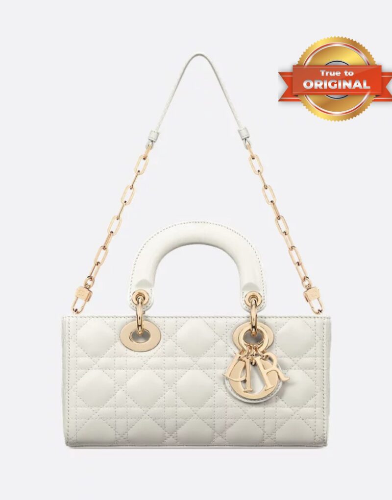 [True-to-ORIGINAL] Christian Dior Small Lady D-Joy Bag Latte For Women 22cm/8.7in M0613ONGE_M030