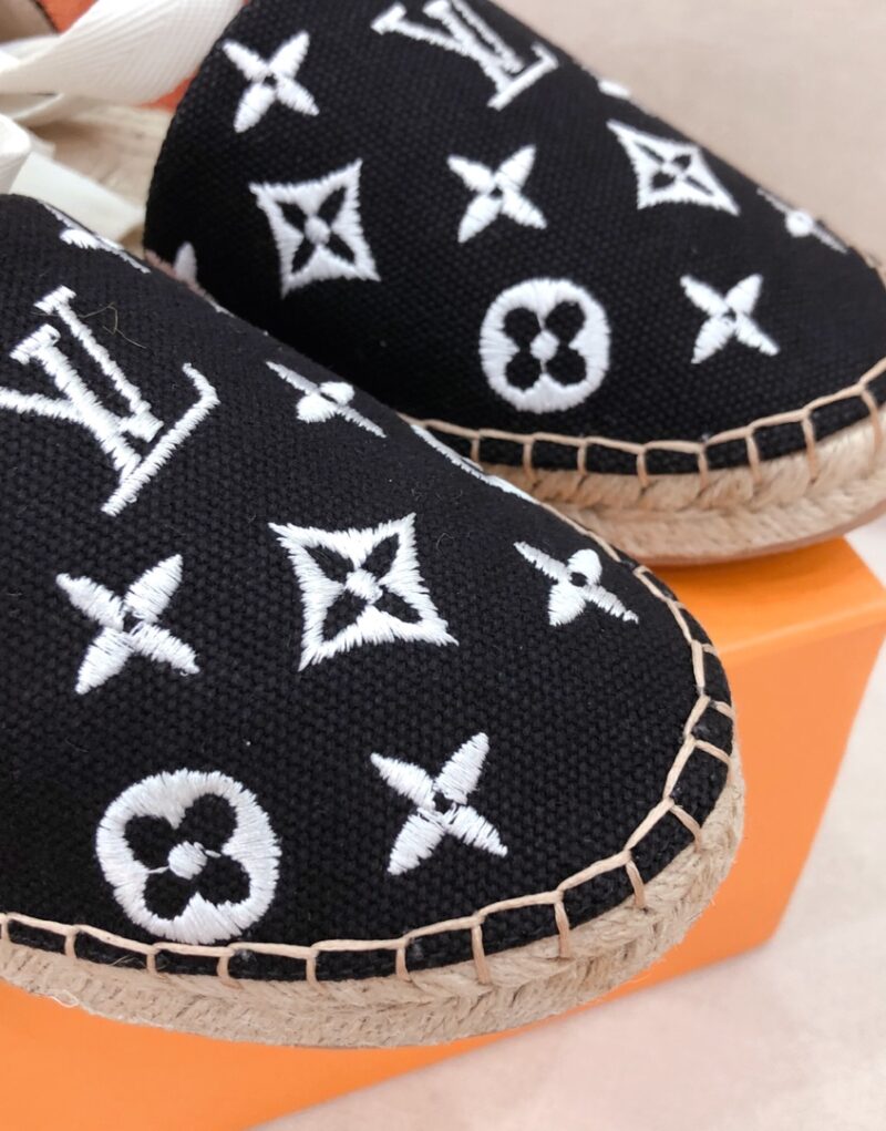 Louis Vuitton Women's Starboard Flat Espadrille Black For Women LV