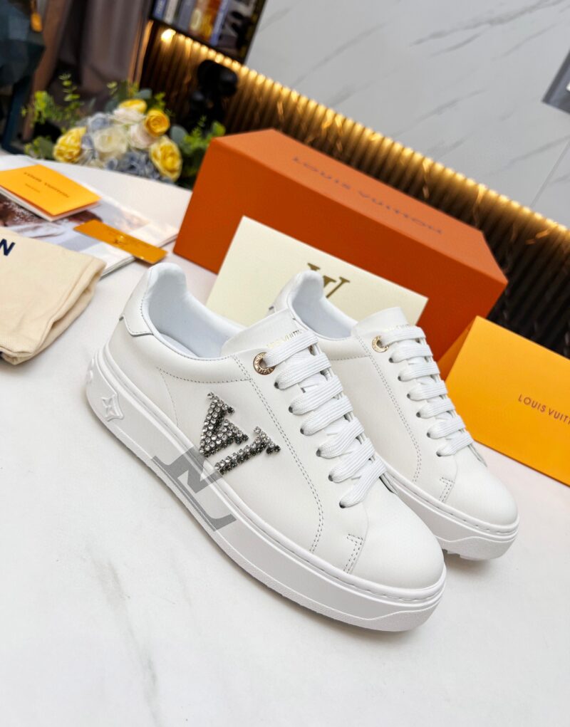 Louis Vuitton Women's Time Out Sneaker Sliver For Women LV 1A9Q2G