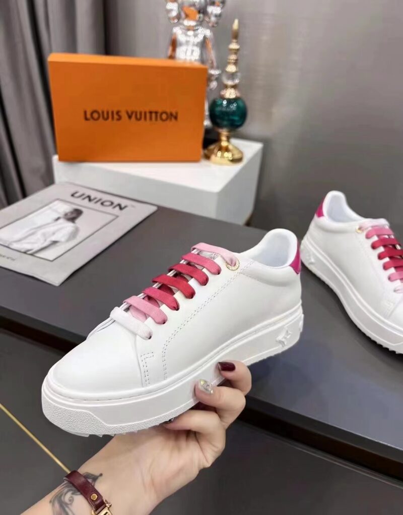Louis Vuitton Women's Time Out Sneaker Fuchsia Pink For Women LV 1AA1BN