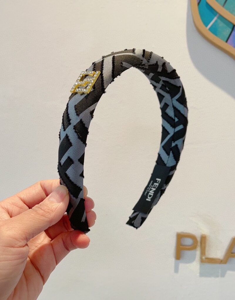 Fendi Hairband Black/BlueFor Women
