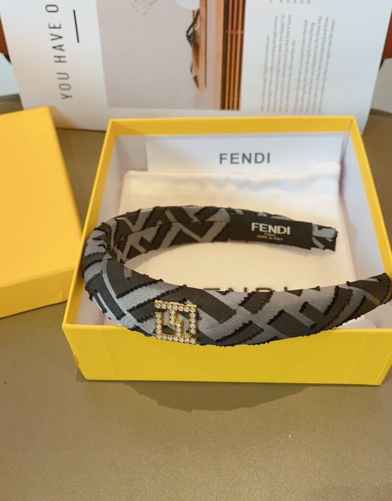 Fendi Hairband Black/BlueFor Women