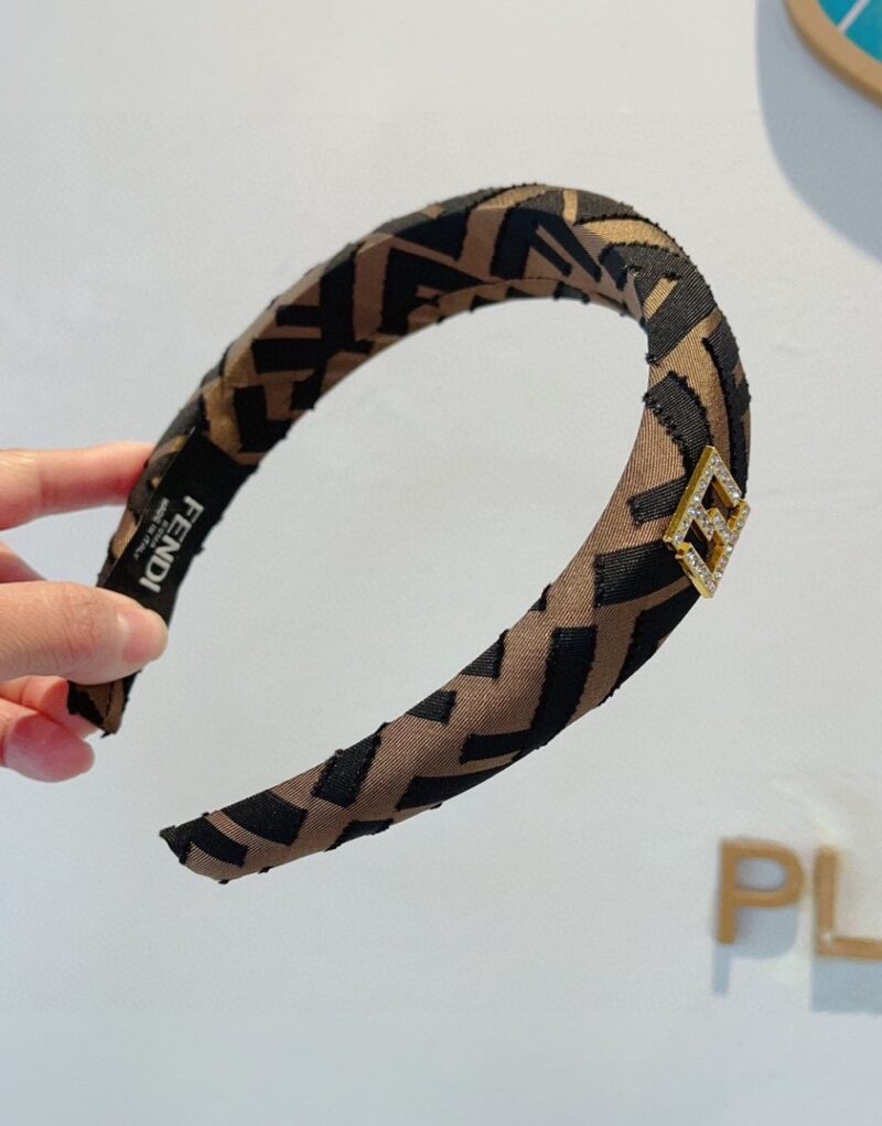 Fendi Hairband Black/Brown For Women