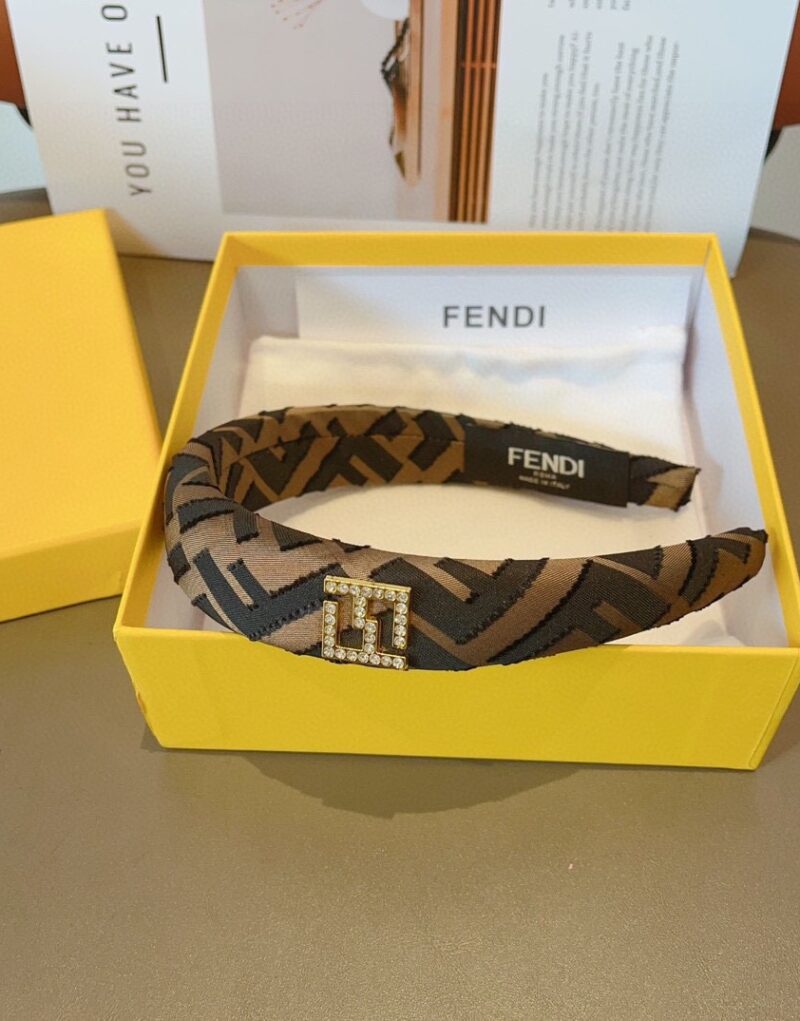 Fendi Hairband Black/Brown For Women