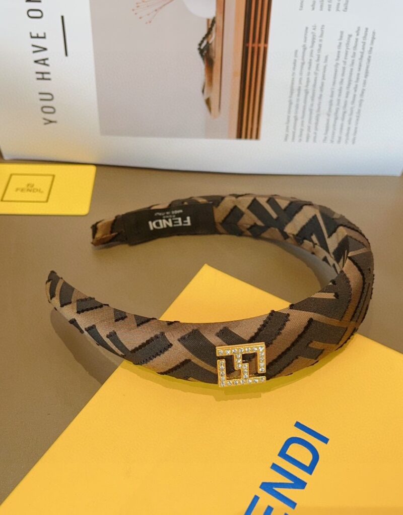 Fendi Hairband Black/Brown For Women