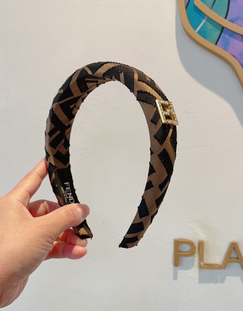 Fendi Hairband Black/Brown For Women