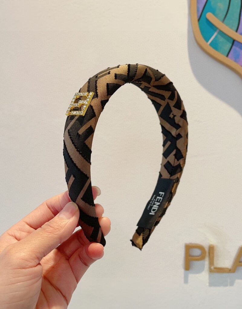 Fendi Hairband Black/Brown For Women