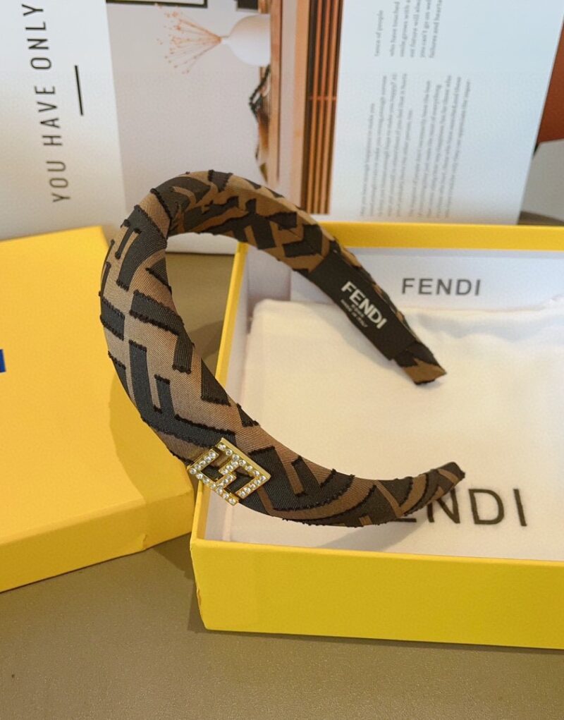 Fendi Hairband Black/Brown For Women