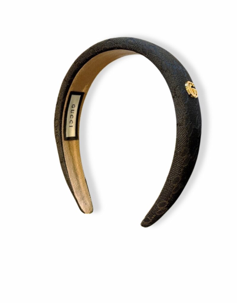Gucci Hairband GG Logo Black For Women