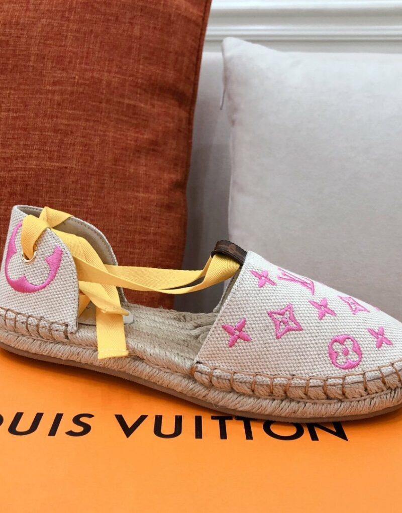 Louis Vuitton Women's Starboard Flat Espadrille Pink For Women LV