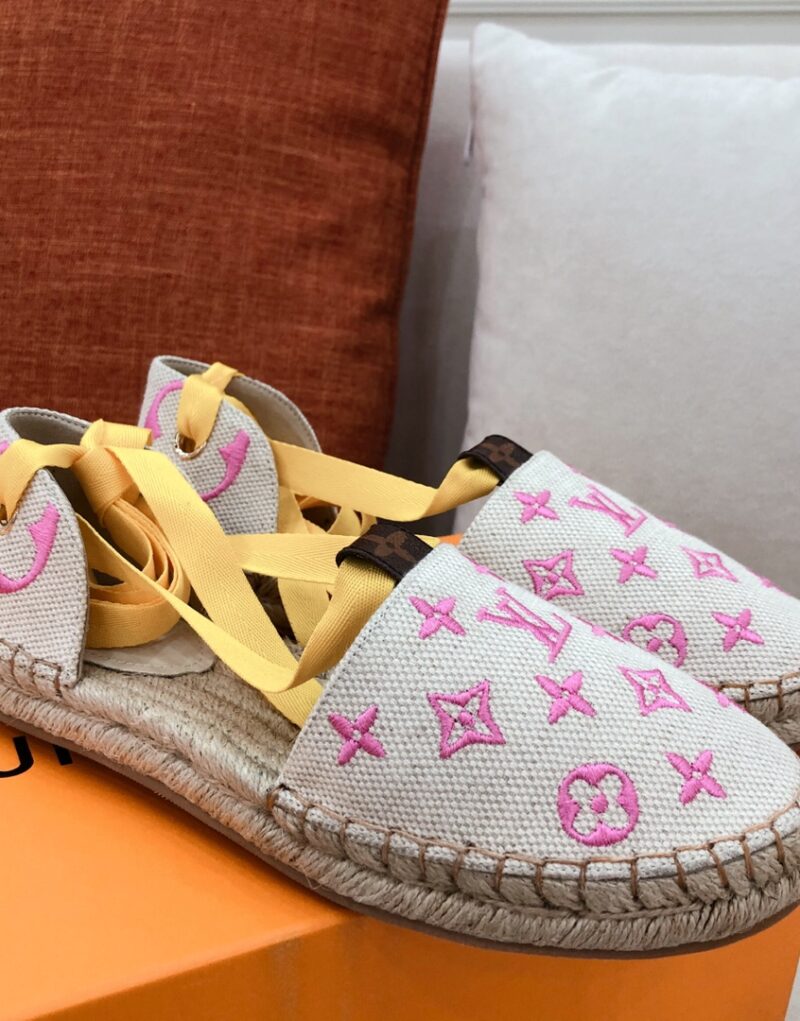 Louis Vuitton Women's Starboard Flat Espadrille Pink For Women LV