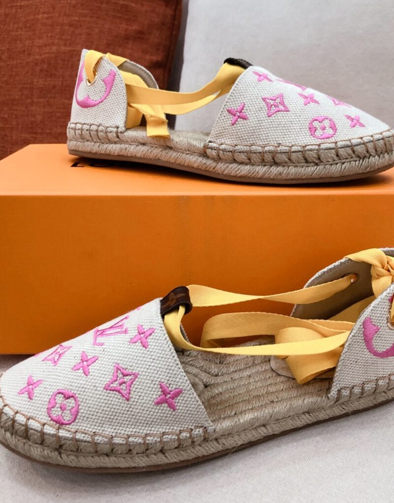 Louis Vuitton Women's Starboard Flat Espadrille Pink For Women LV