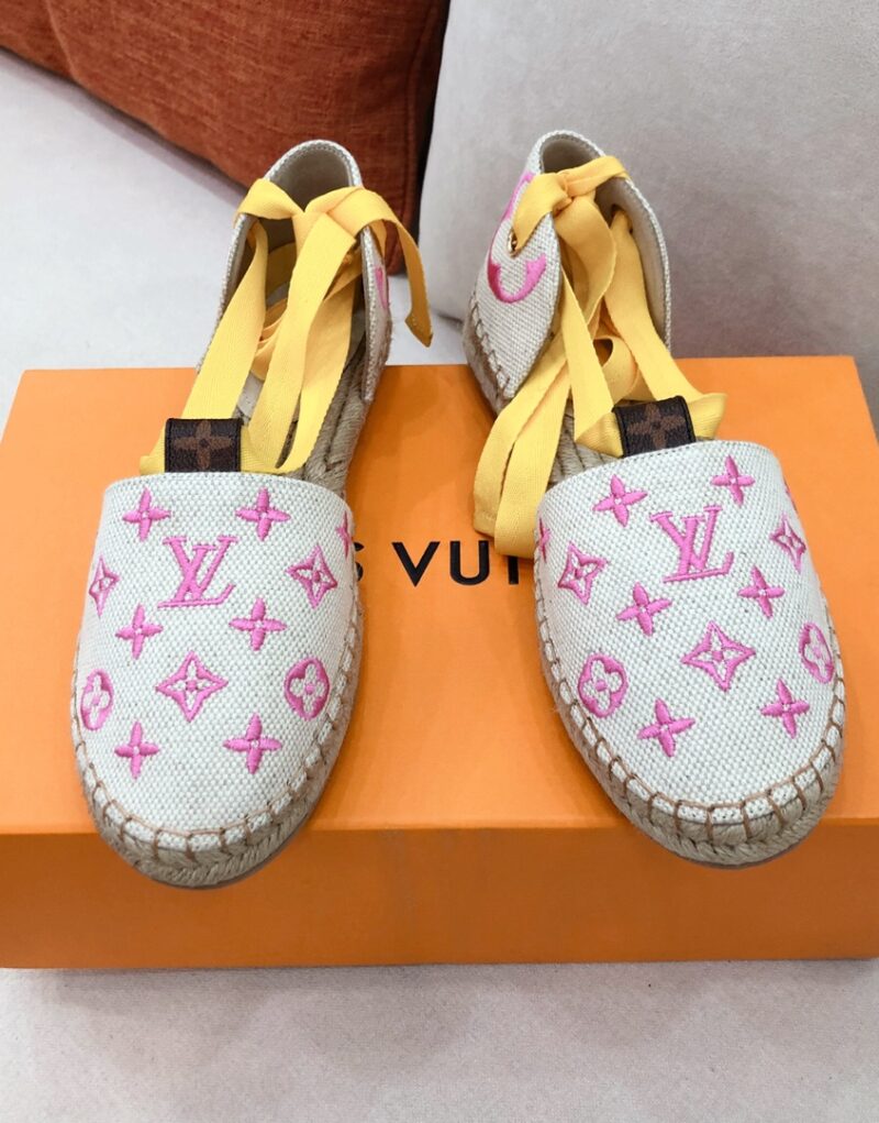 Louis Vuitton Women's Starboard Flat Espadrille Pink For Women LV