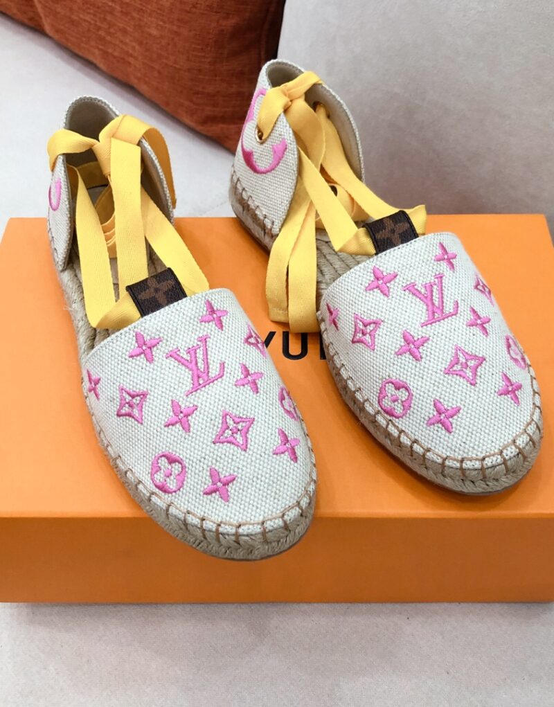 Louis Vuitton Women's Starboard Flat Espadrille Pink For Women LV