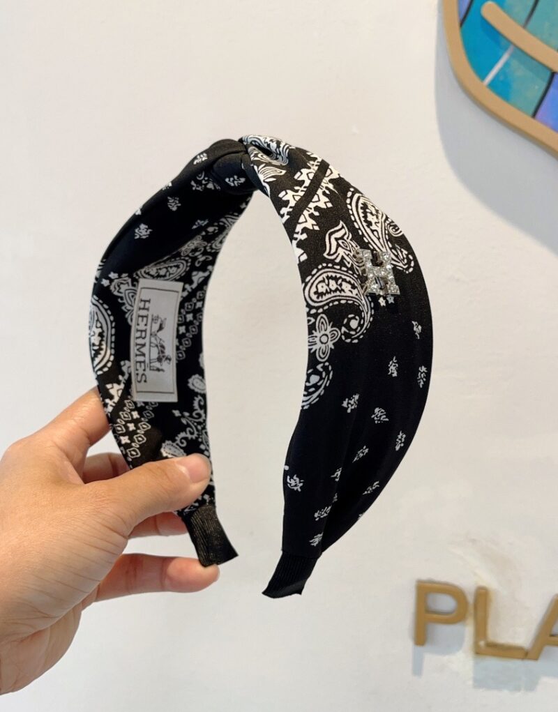 Hermes Hairband Black For Women