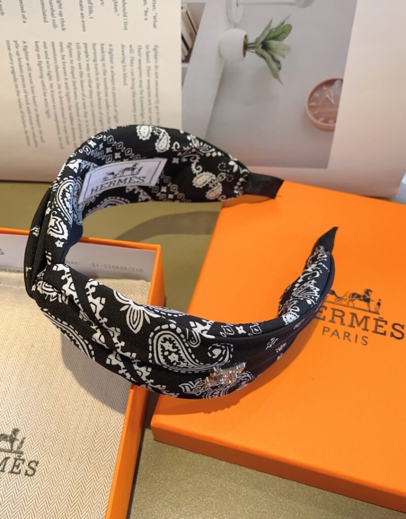 Hermes Hairband Black For Women