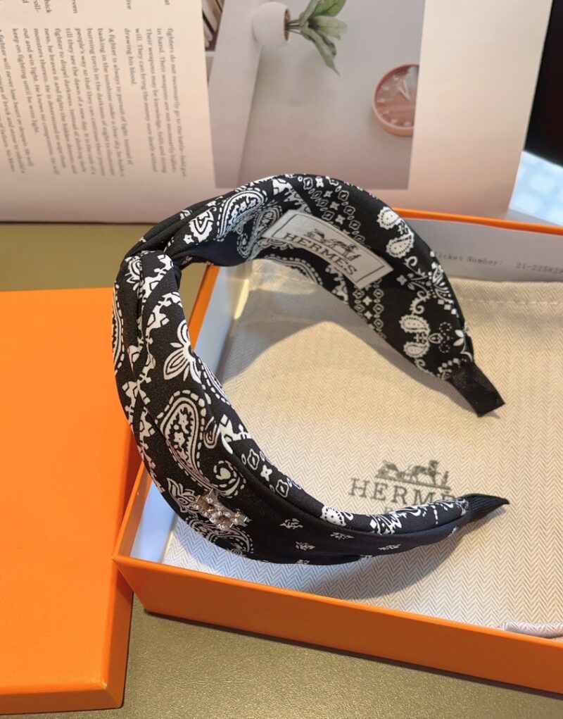Hermes Hairband Black For Women