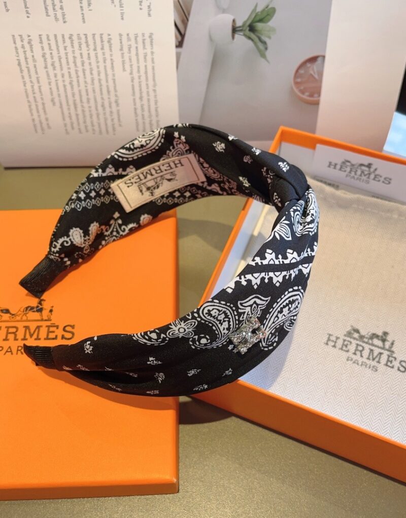 Hermes Hairband Black For Women