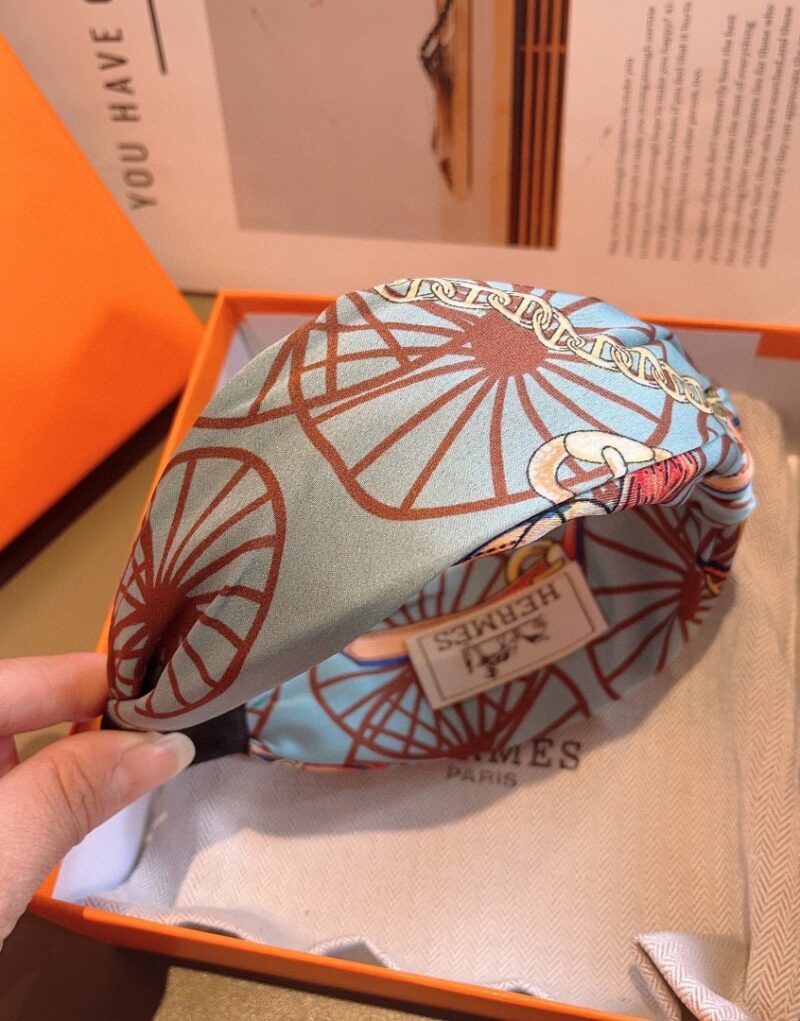 Hermes Hairband Blue For Women
