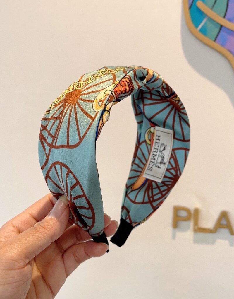 Hermes Hairband Blue For Women