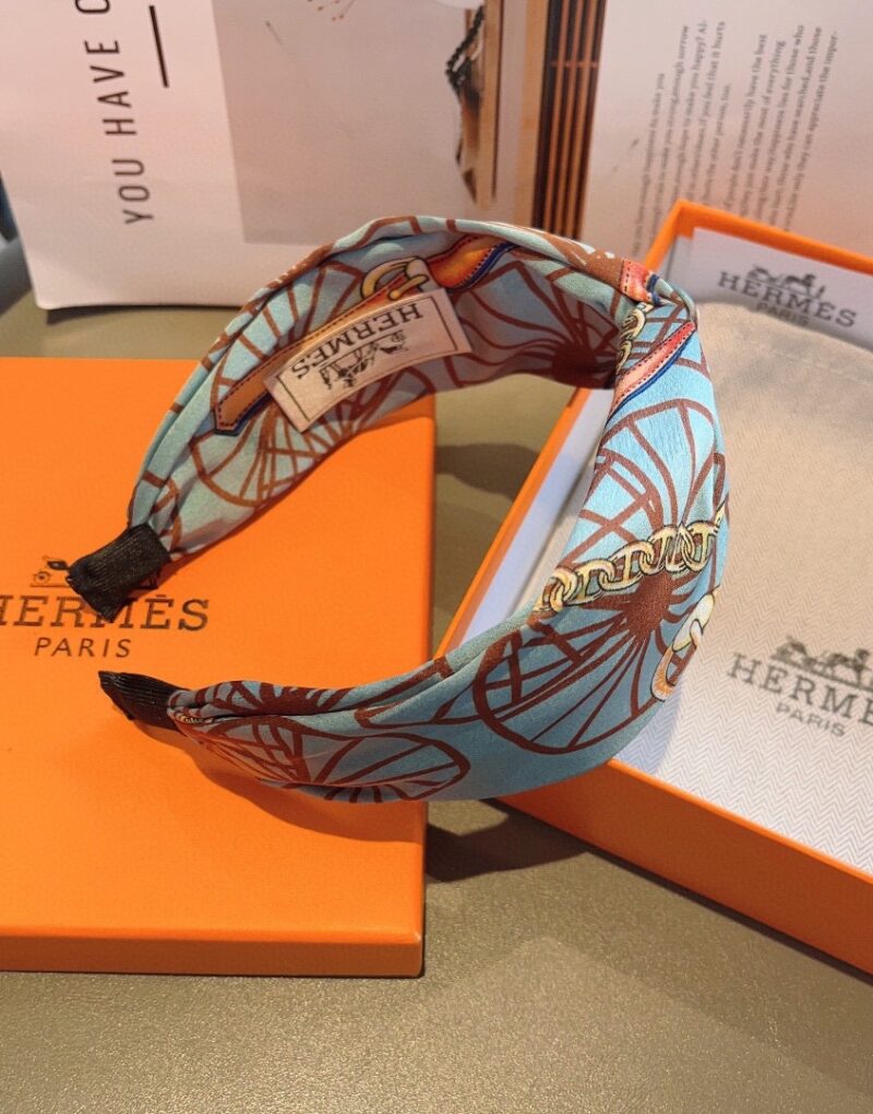 Hermes Hairband Blue For Women