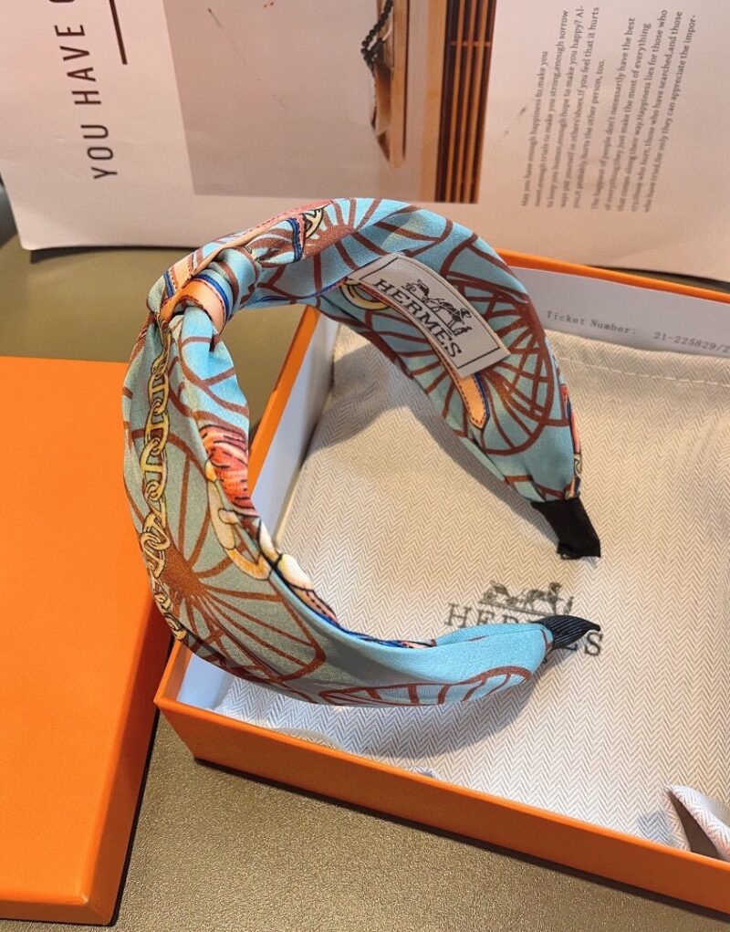 Hermes Hairband Blue For Women
