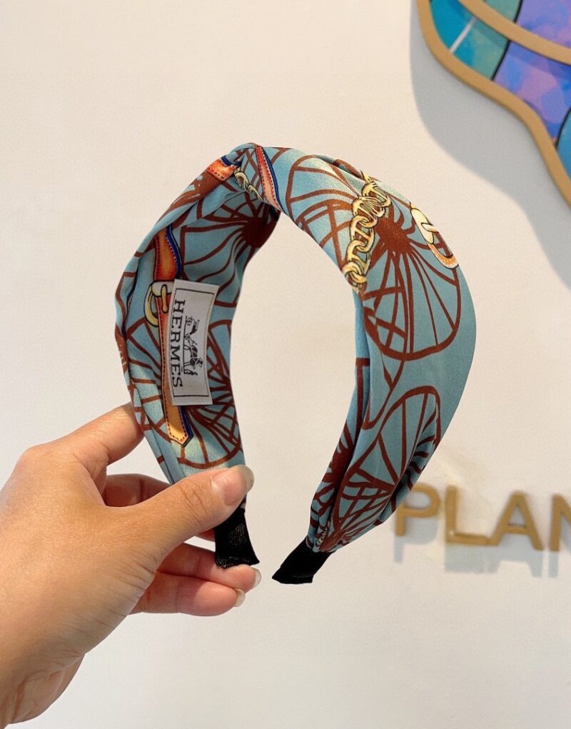 Hermes Hairband Blue For Women