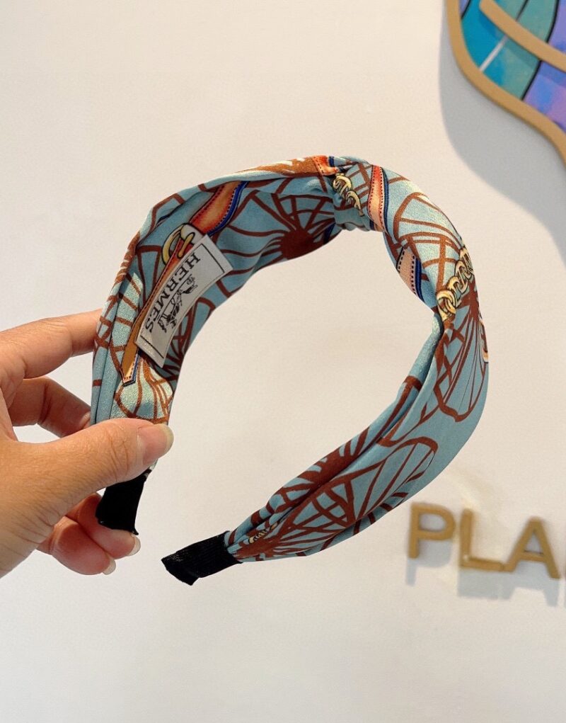 Hermes Hairband Blue For Women