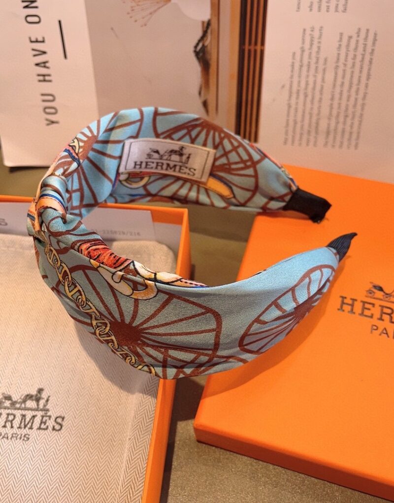 Hermes Hairband Blue For Women